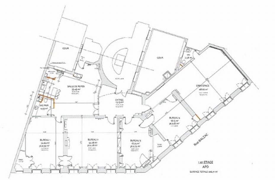 Bureau Paris 206m² Location bureau Paris OLBUR2529381 2